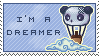 'I'm a dreamer' stamp