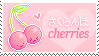 'cherries' stamp