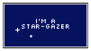 'I'm a star gazer' stamp