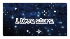'i love stars' stamp