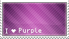 'i heart purple' stamp