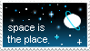 'space is the place' stamp