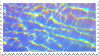 iridescent water wave stamp