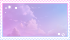 pastel pink & purple sky stamp