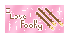 'i love pocky' stamp