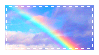 straight rainbow stamp