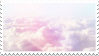 pastel clouds stamp