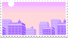 pastel cityscape stamp