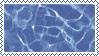 rippling blue water stamp