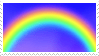arch rainbow stamp