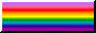 9-stripe gay pride 88x31 button with a black & white border (blank)