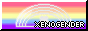xenogender pride (fewer colours) 88x31 button with a black & white border