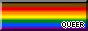 philadelphia 8-stripe queer pride 88x31 button with a colour border