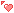 red pixel heart cursor