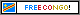 a web badge with a small Congo flag to the left, and to the right are the words 'free Congo!' in blue, red, and yellow text