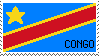 Congo flag that says 'Congo' web stamp