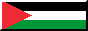 an 88x31 button with a black & white border that features an unadorned Palestinian flag