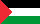 Palestinian flag with no border