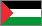 Palestinian flag with a grey border