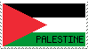 Palestinian flag that says 'Palestine' web stamp