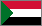 Sudan flag with a grey border