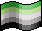 aromantic pixel pride flag (with shading)