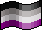 asexual pixel pride flag (with shading)