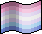 bigender pixel pride flag (with shading)