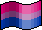 bisexual pixel pride flag (with shading)