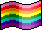 8-stripe pixel pride flag (with shading)