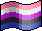 gendefluid pixel pride flag (with shading)