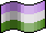 genderqueer pixel pride flag (with shading)