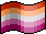 5-stripe pixel pride flag (with shading)