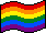 6-stripe pixel pride flag