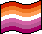 7-stripe lesbian pixel pride flag