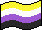 nonbinary pixel pride flag