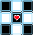 light blue checkerboard with heart
