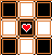 dark orange checkerboard with heart