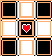 light orange checkerboard with heart