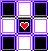 dark purple checkerboard with heart