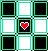 dark seafoam checkerboard with heart
