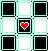 light seafoam checkerboard with heart