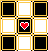 dark yellow checkerboard with heart