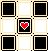 light yellow checkerboard with heart