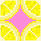 lemon on a light pink background (glittery) (bigger)