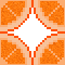orange on a transparent background (glittery) (bigger)