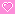 a heart on a light pink background with a darker pink outline