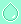 a water droplet on a light seafoam background with a darker seafoam outline