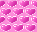 a pink heart tile background arranged in staggered lines