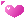 a pink heart cursor